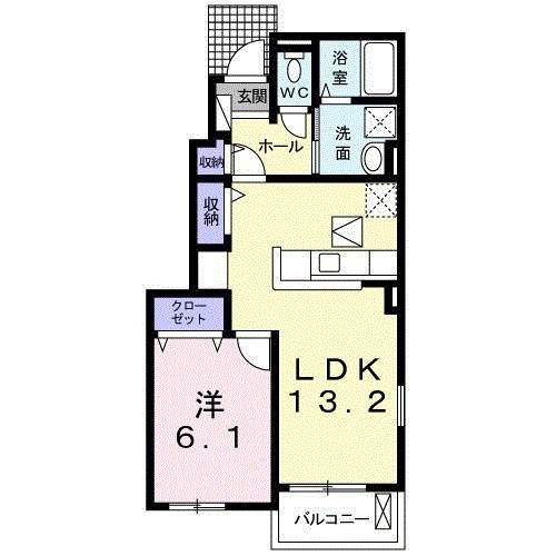 エレガント・ヒルズⅡの間取り|間取図