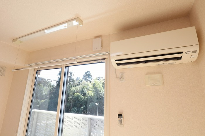 チェスナットの設備|室内物干し・エアコン付き