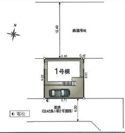 西東京市芝久保町1丁目　新築一戸建　西武新宿線　花小金井の区画図