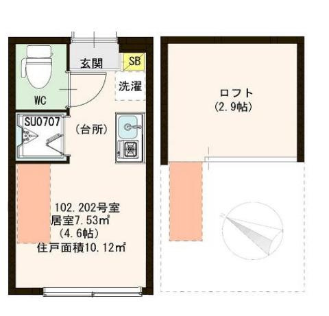 豊島区北大塚３丁目のアパートの間取り|
