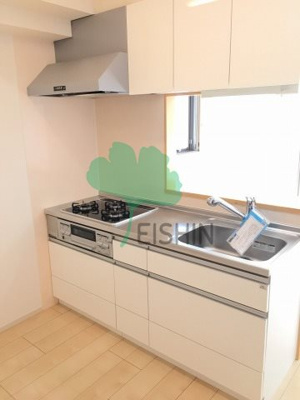 【キッチン】 | エスポワール豊 | 3口グリル付きガスキッチン