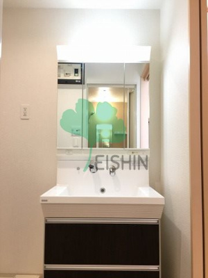 【洗面所】 | エスポワール豊 | 収納付きシャンプードレッサー