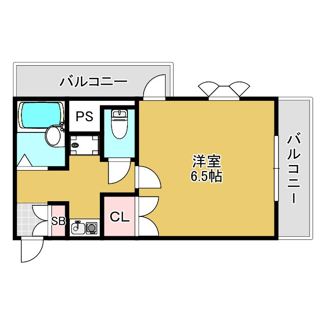 神戸市東灘区青木５丁目の賃貸マンションの間取り