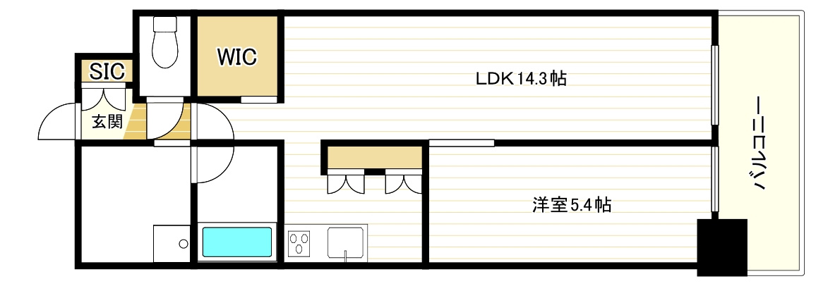 グランカーサ難波元町の間取り