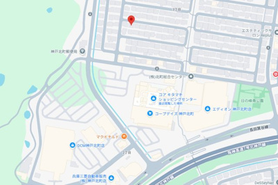 【地図】 | 日の峰３丁目　古家付土地 | コープデイズ神戸北町まで徒歩2分の好立地！