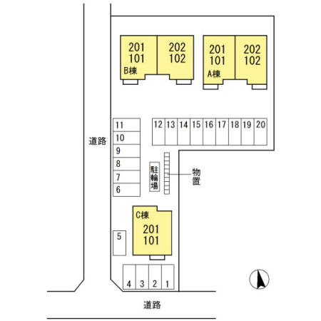 ビーハウス有田　Aのセキュリティ