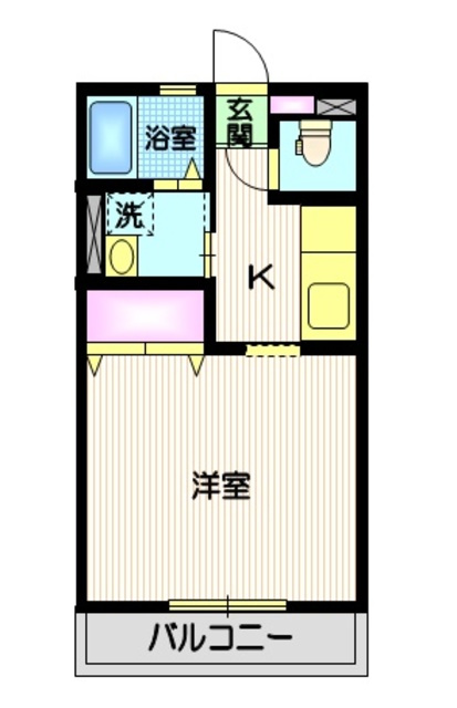 ラヴィアン・ローズの間取り|８帖洋室