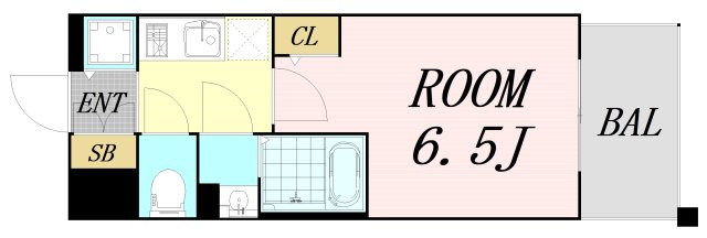 エスリード ザ・イーストレジデンス大阪城　仲介手数料無料の間取り