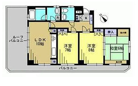 大田区久が原２丁目の一棟マンションの間取り