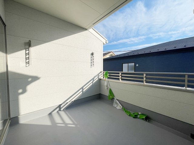 新築戸建・新築建売　いわき市平下平窪　平第四小・第一中　長期優良住宅のバルコニー