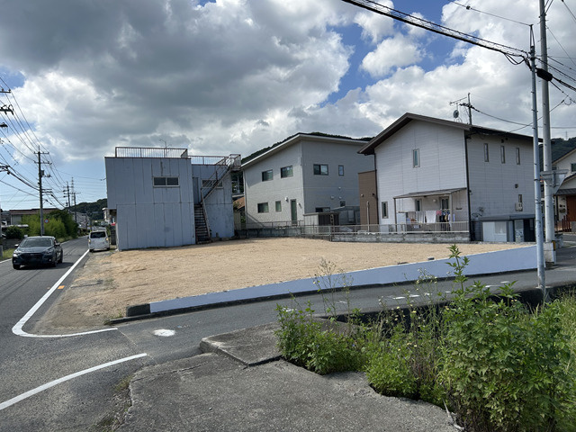 玉野市木目の前面道路含む現地写真|北方向から
