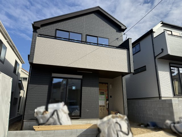 明石市松が丘３丁目新築戸建A号棟の前面道路含む現地写真