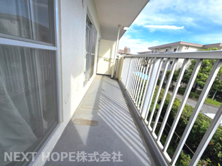 【バルコニー】 | 今津浜パークタウン19号棟 | 南向きバルコニーです♪日当たり良好です！！お洗濯物もスッキリ乾きますね(^^)