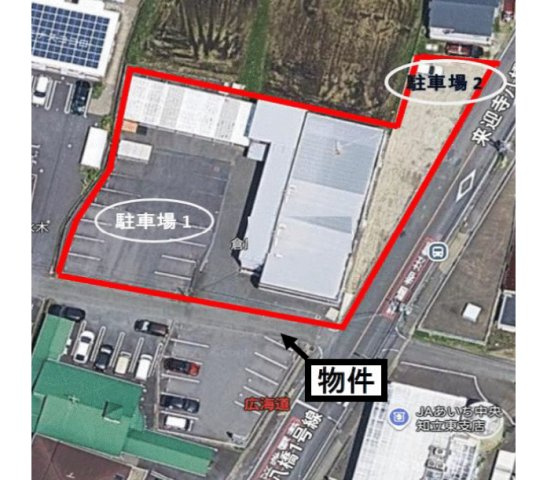 知立市来迎寺町貸事務所倉庫の区画図