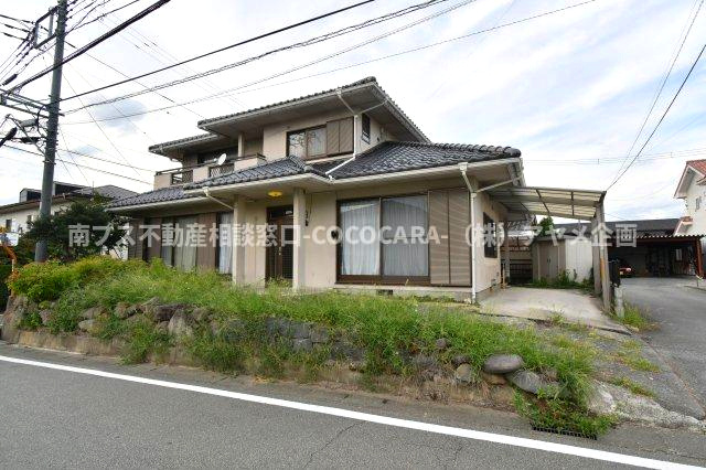 笛吹市御坂町国衙の中古一戸建の外観|前面道路で陽当たり抜群です！修繕必要箇所もございません。
