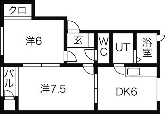 パンセス B棟の間取り
