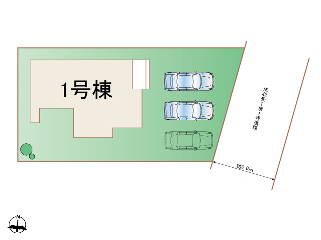 ハートフルタウン　読谷村大湾1015の区画図