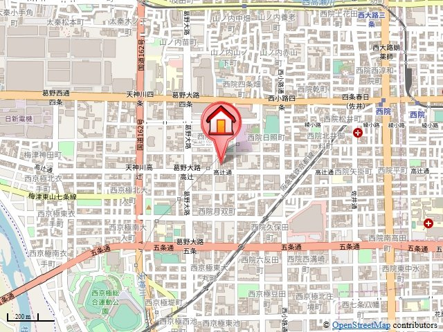 エクレール高辻の地図