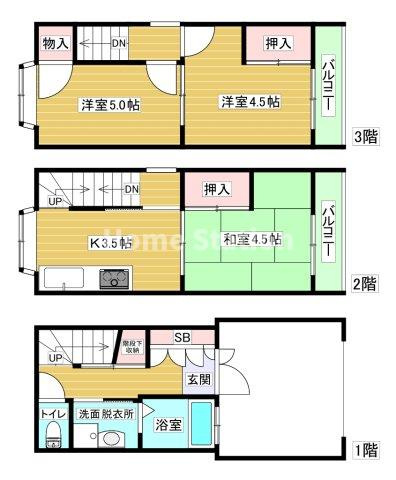 【間取り】 | 昭和通1丁目貸家