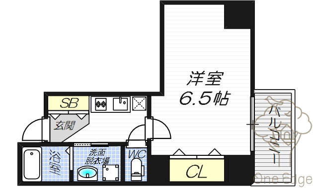 レクシア天神橋の間取り