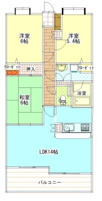 グランドール弐番館の間取り