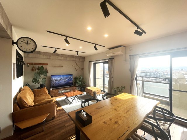 中古マンション・リフォーム済み　エトワール福島南町　福島市南町　清明小・第一中の居間・リビング