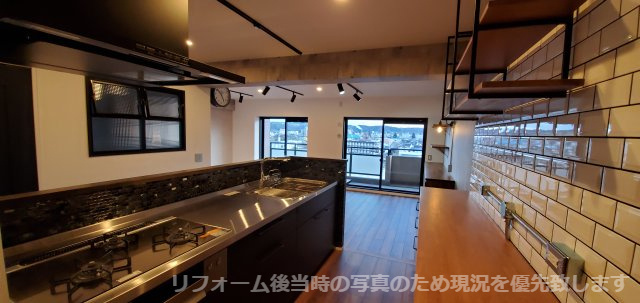 中古マンション・リフォーム済み　エトワール福島南町　福島市南町　清明小・第一中のキッチン|※リフォーム後当時の写真のため写真と現況に相違がある場合は現況を優先致します。