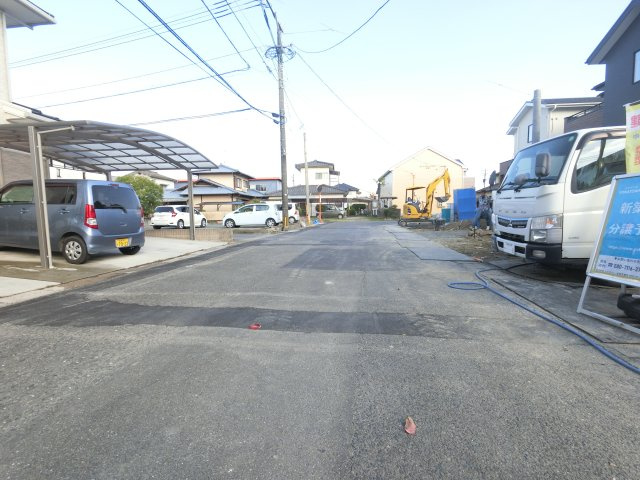 佐賀市大財４丁目２期　３号棟の前面道路含む現地写真|前面道路含む現地写真です