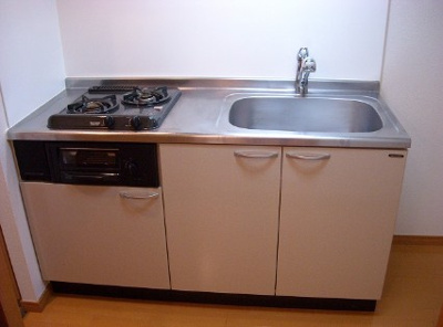 【キッチン】 | アルトプエンテ | 2口コンロのシステムキッチン。