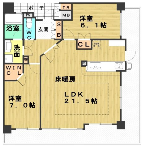 【間取り】 | ハーティネストアロード中山手