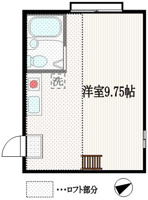 ロフト付き１Ｒ