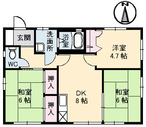 【間取り】 | リバーライフ三井D棟