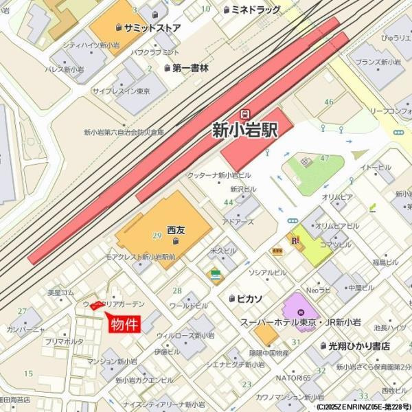ミューズ新小岩の地図