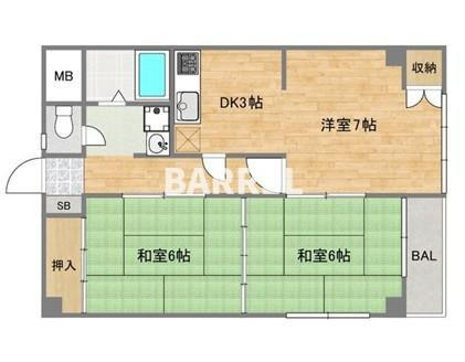 松尾マンションの間取り