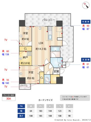 MODERN ASPIRATION平尾駅前の間取り
