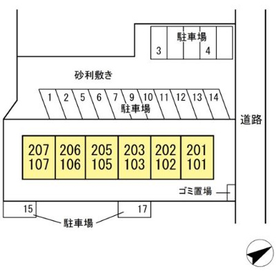 【駐車場】 | グリーンハウス | ※別号室参考写真です ※現況優先