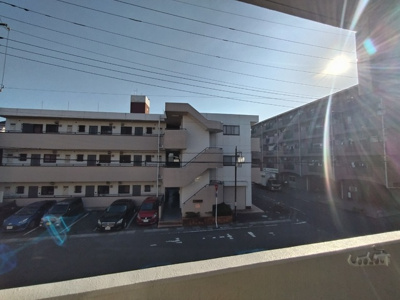 バルコニーからの景色です！