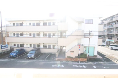バルコニーからの景色です！
