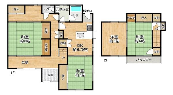 【間取り】 | 全居室6帖以上！
