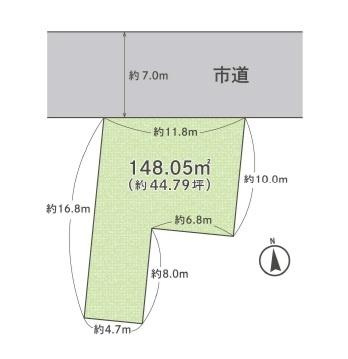 和歌山市西河岸町　土地の土地図