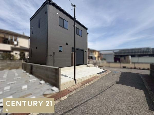 和歌山市鳴神　新築戸建の前面道路含む現地写真