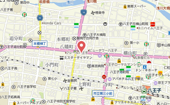 祝：成約済み　ライオンズステージ八王子シティ　八王子市　中古マンションの地図|～仲介手数料無料☆八王子ひなた不動産～ライオンズステージ八王子シティ