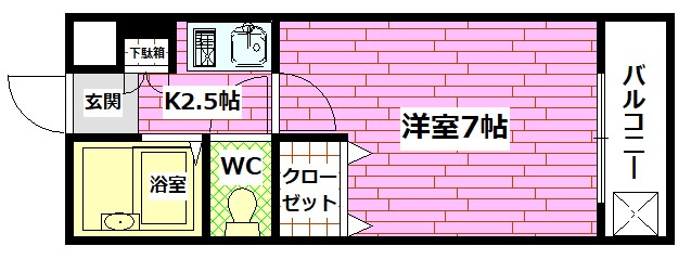 コーポNSRの間取り