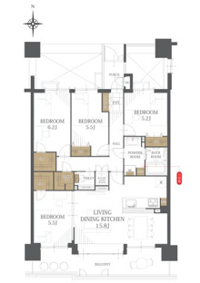 【間取り】グリーンコーポ五位堂 