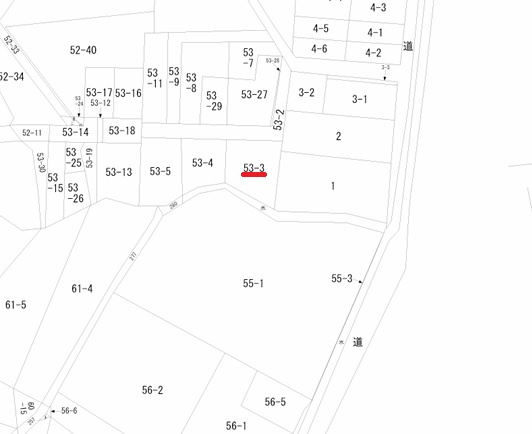 盛岡市加賀野四丁目　売地の土地図