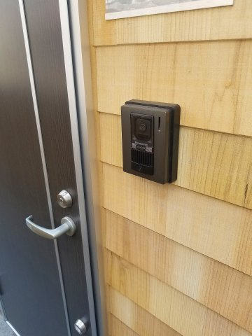 川崎市多摩区宿河原６丁目のアパートの玄関