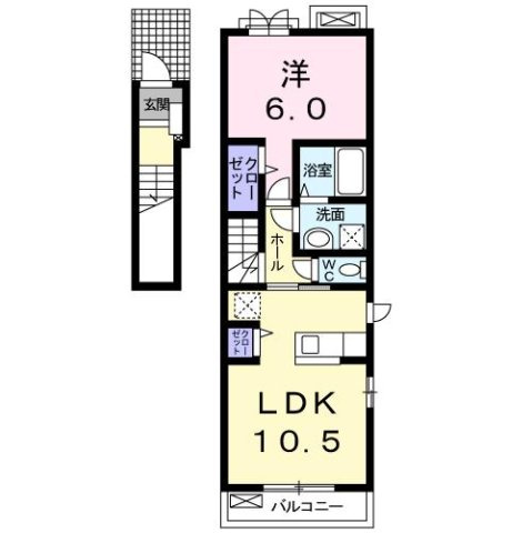 フィール　グラッドＢの間取り
