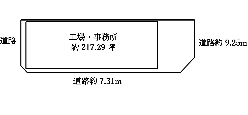 泉佐野市鶴原3丁目売工場事務所13000万円の区画図