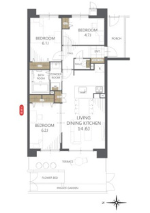 【間取り】レクセルガーデン谷塚 