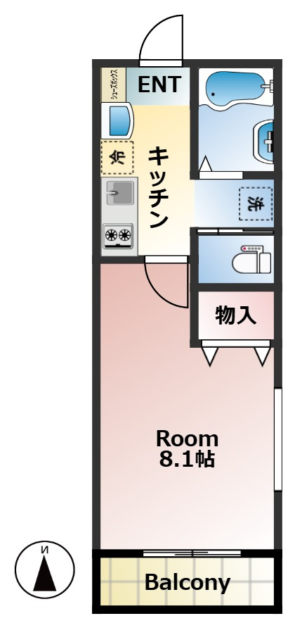 朋久レジデンスの間取り